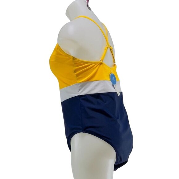 CUPSHE Active Swim Women's Polyester One Piece Multicolor Built In Bra Size XXL - Picture 2 of 9